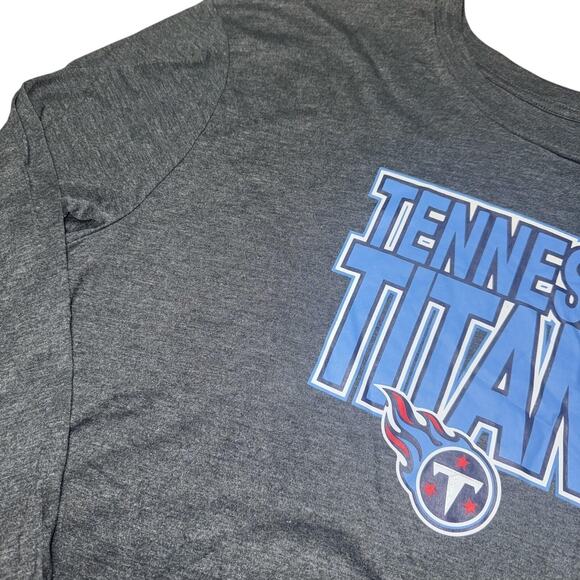 Tennessee Titans Shirt Mens XL Gray Long Sleeve NFL Football Team Apparel Cotton - Picture 4 of 6